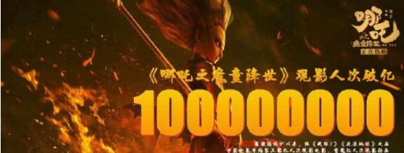 哪吒觀影人次破億、票房超過30億，扛起票房大旗的第19天~